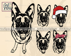 German Shepherd SVG