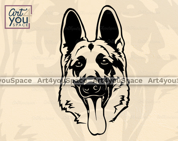 German Shepherd SVG