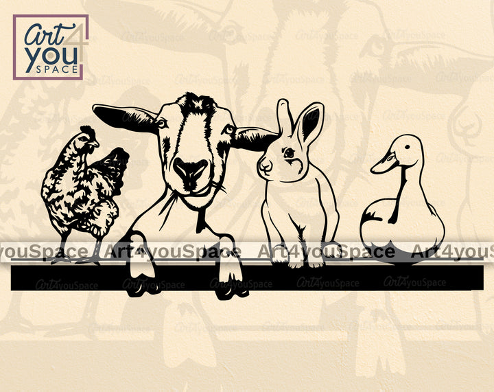 farm_animals_vector