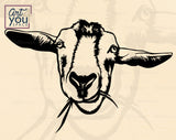  Goat Eating Grass Clipart
