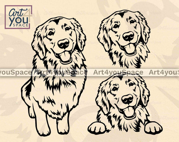 Golden Retriever svg file