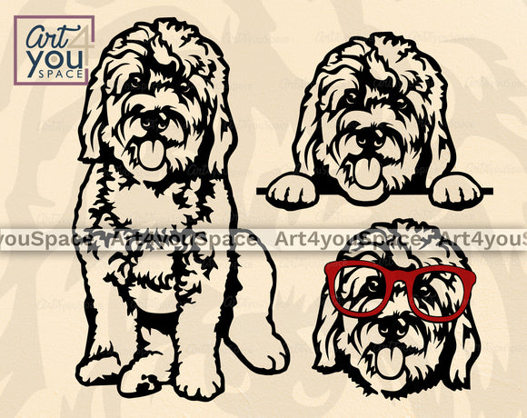 Golden Doodle  SVG