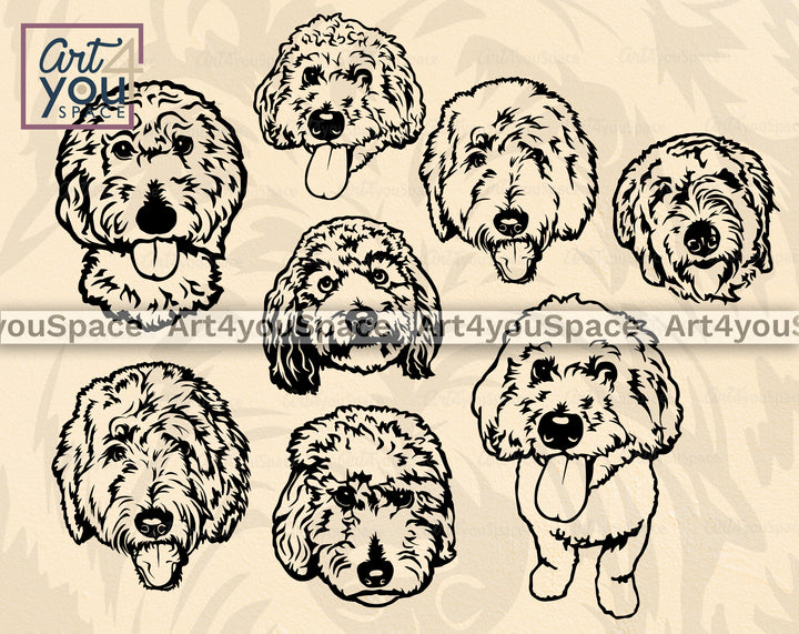 Golden Doodle  SVG