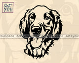 Golden Retriever face svg