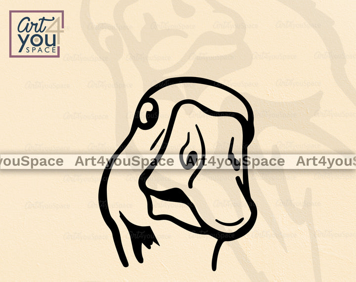 goose line art