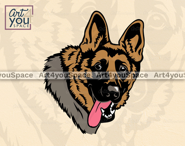 German Shepherd Art