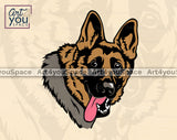 German Shepherd Art