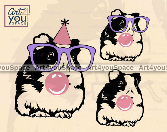 funny guinea pig svg