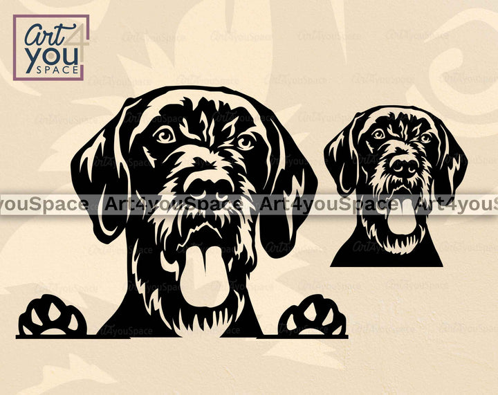 funny German Wirehaired Pointer svg files