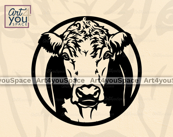 Hereford Cow Art