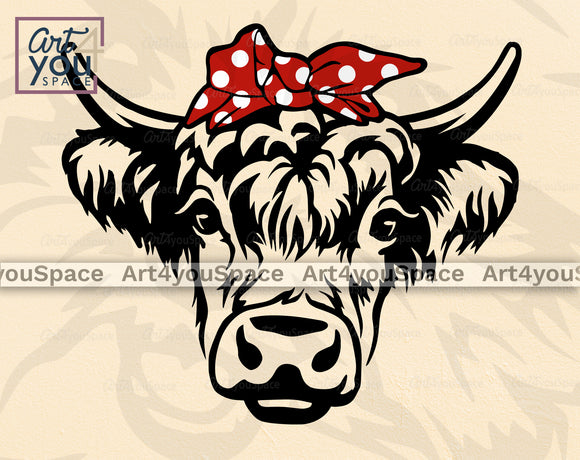 Highland Cow SVG