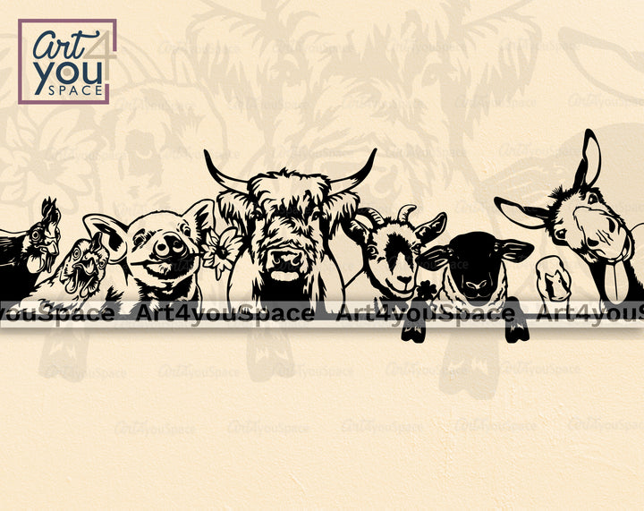 Farm Animals Vector 