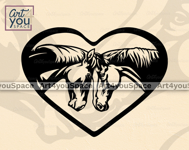 Cute Horses PNG
