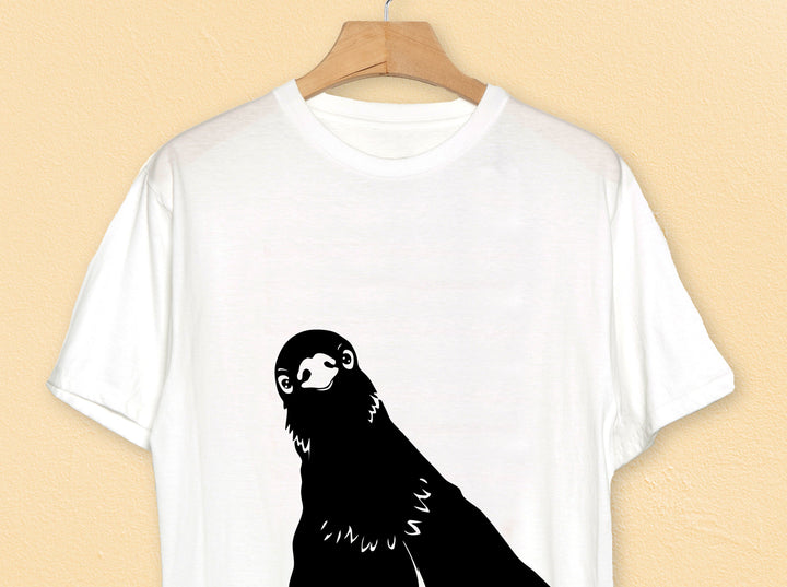 funny peeking dove svg