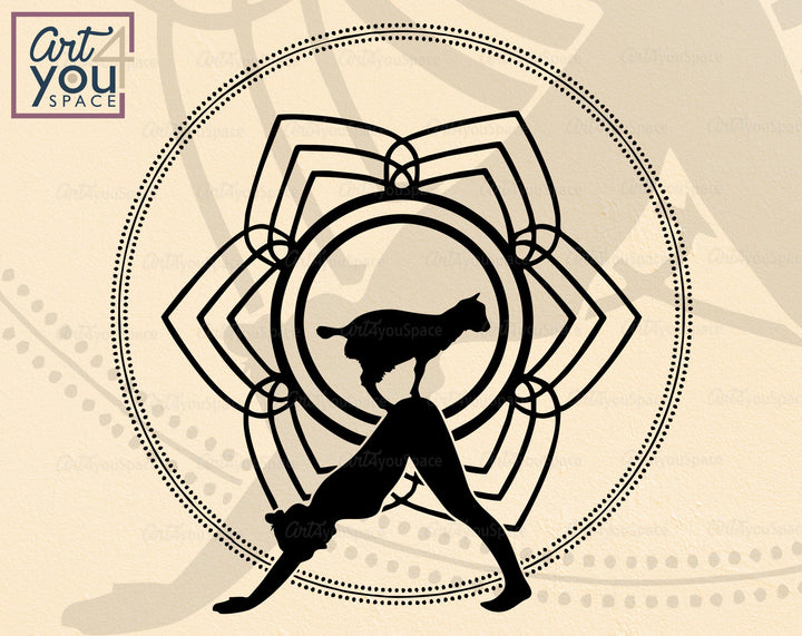 Goat Yoga Clipart