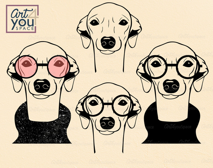  Italian Greyhound SVG