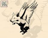 Flying Pig SVG