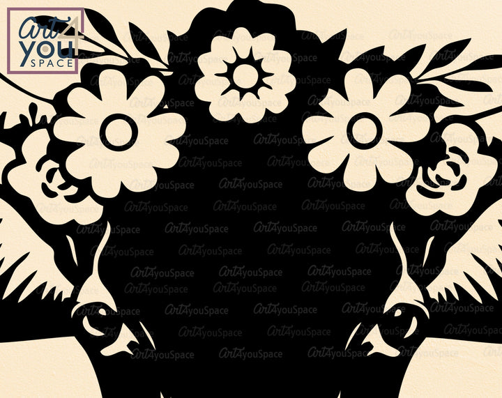  Floral Wreat SVG