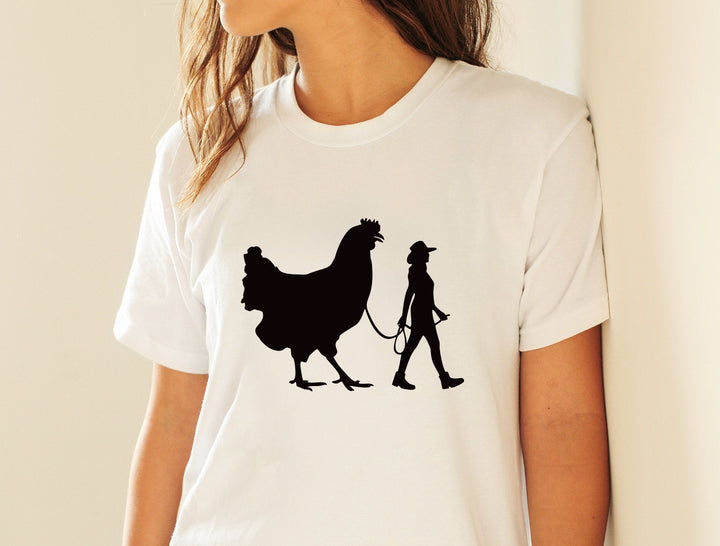 Chicken And Girl PNG