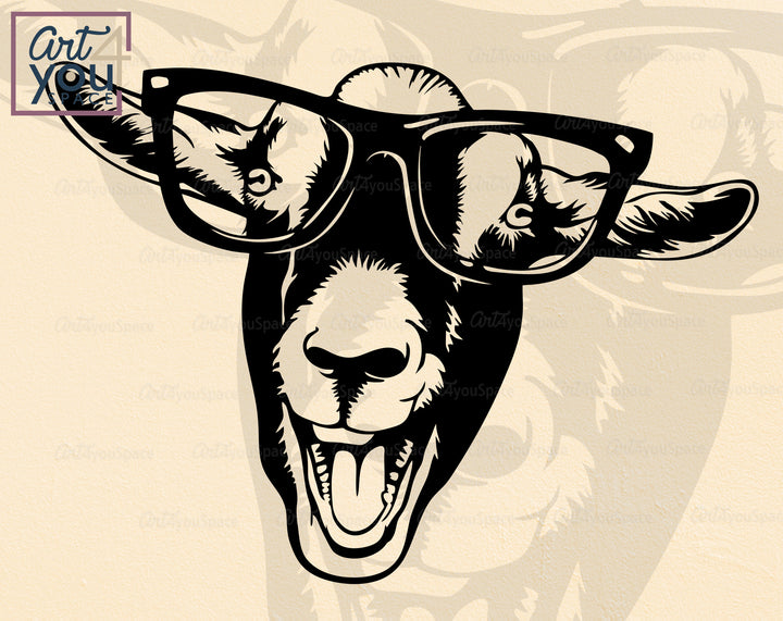 Crazy Goat Lady PNG