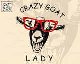 Crazy Goat Lady SVG