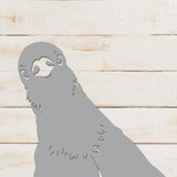 funny peeking dove svg