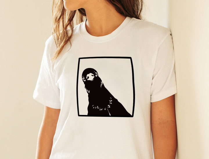 funny peeking dove svg