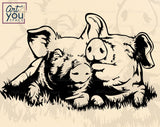 Cute Pigs SVG
