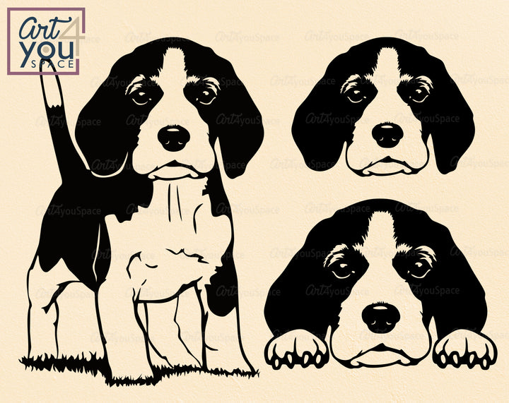Cute Beagle Puppy SVG