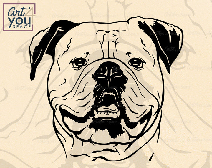 American Bulldog Vector