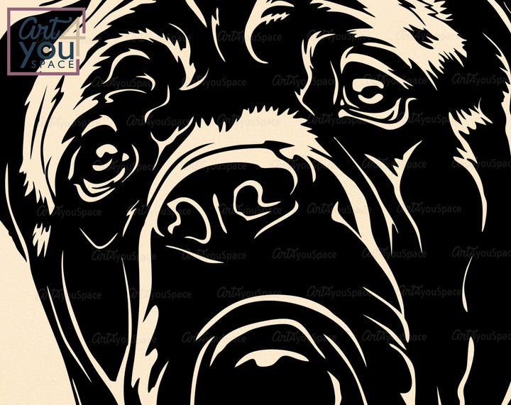 Cute Cane Corso PNG