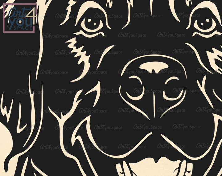 Golden Retriever Blac DXF