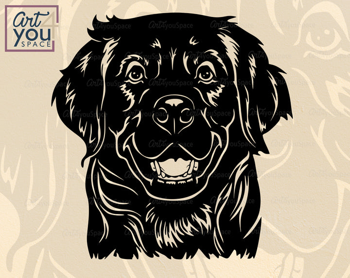 Golden Retriever Blac SVG