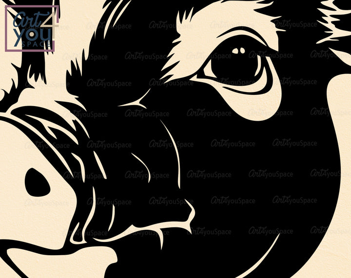 Mini Pig Head Svg