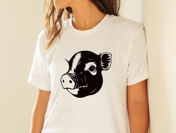 Mini Pig Head Svg