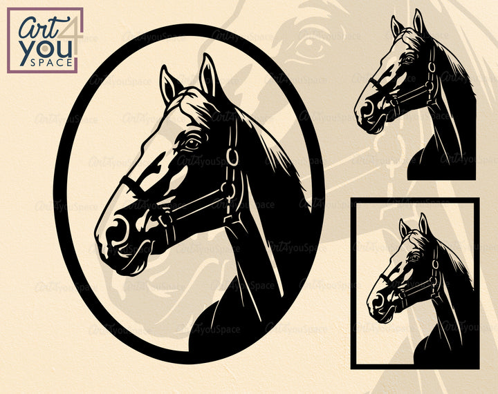 Horse Portrait SVG