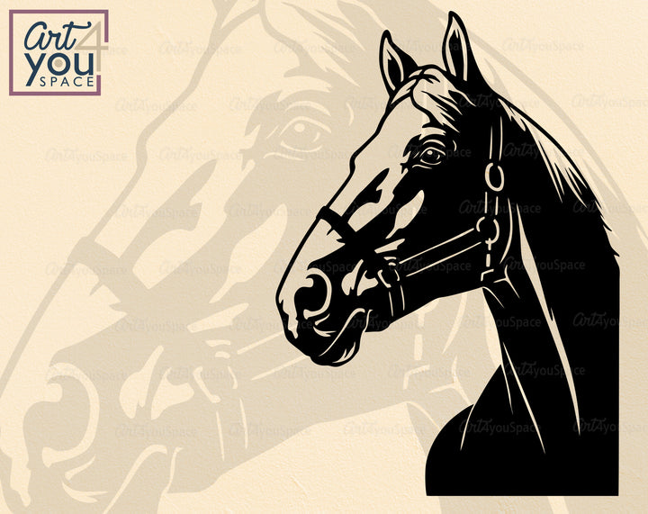 Horse Portrait SVG