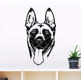 Belgian Malinois with tongue SVG