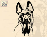 Belgian Malinois SVG