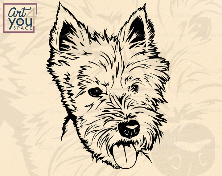 West Highland White Terrier SVG