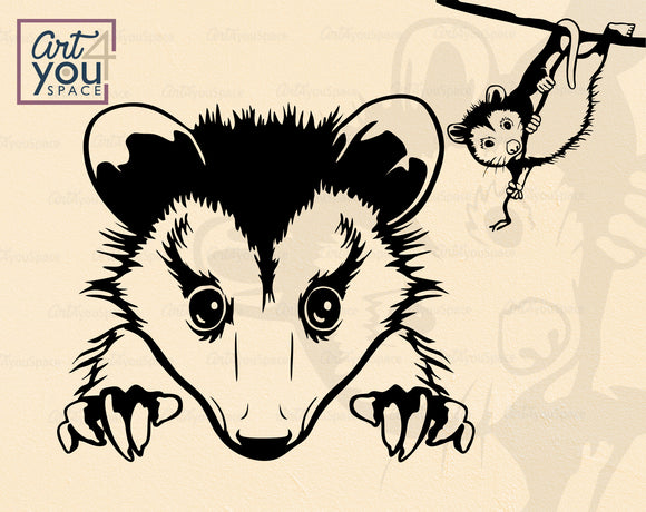 Opossum SVG 