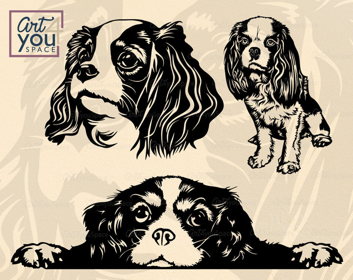 Cavalier King Charles Spaniel SVG