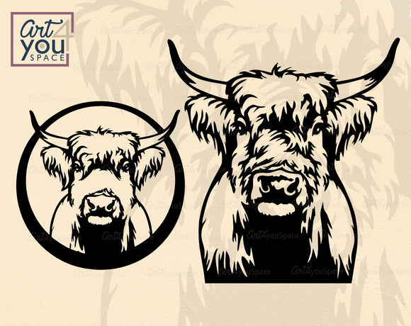 Highland Cow SVG