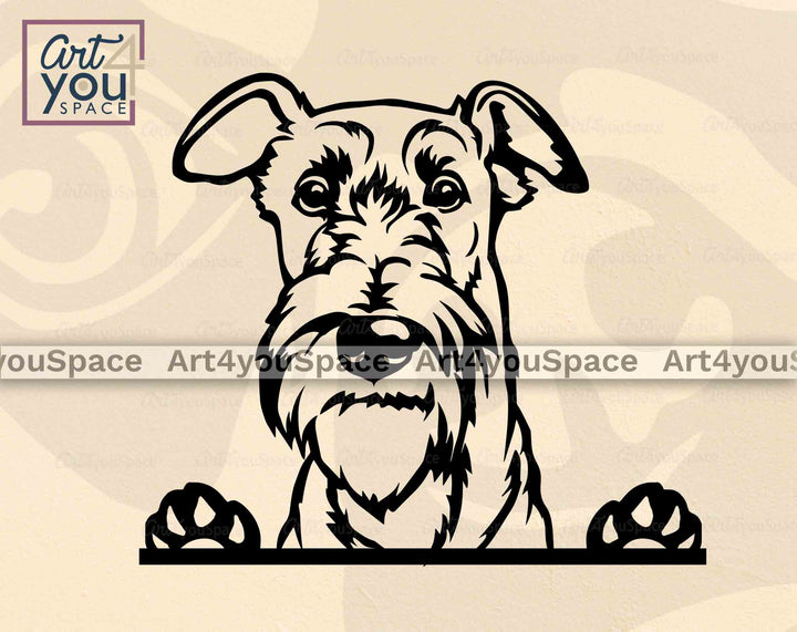 peeking dog svg
