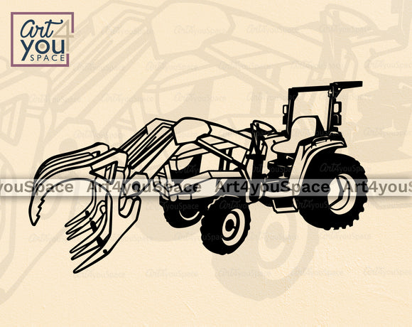 John Deere tractor svg