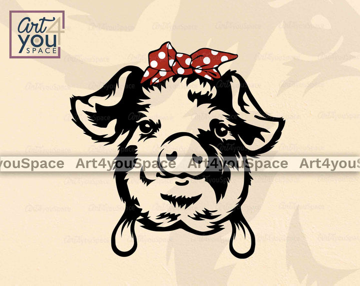 Kunekune pig clipart