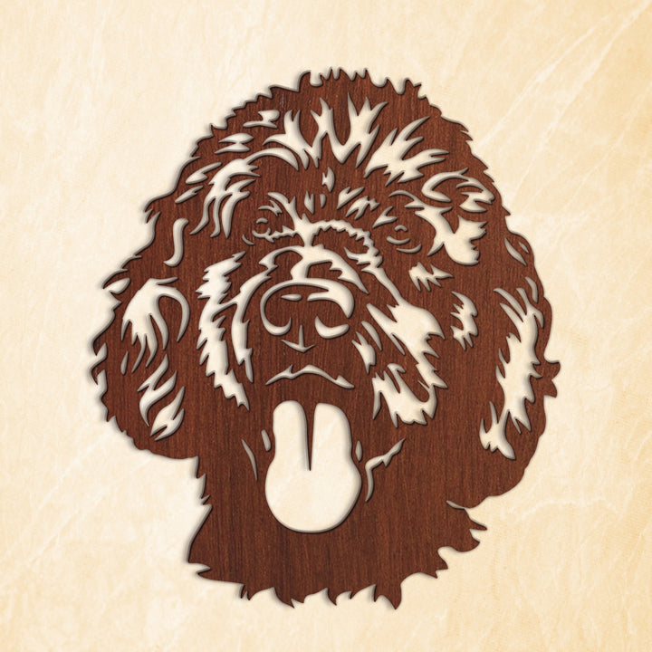 Black Labradoodle Clipart