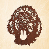 Black Labradoodle Clipart