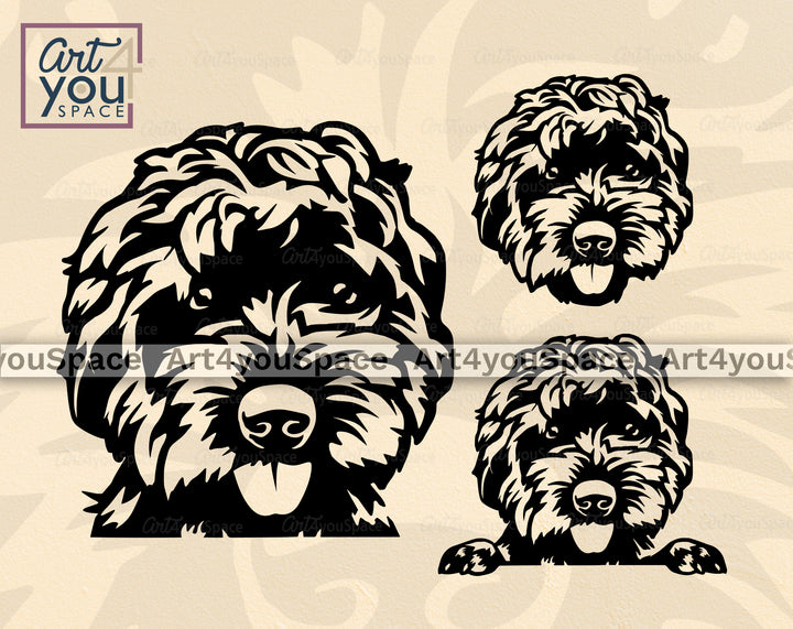 Black Labradoodle Cricut