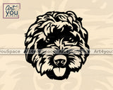 Black Labradoodle PNG